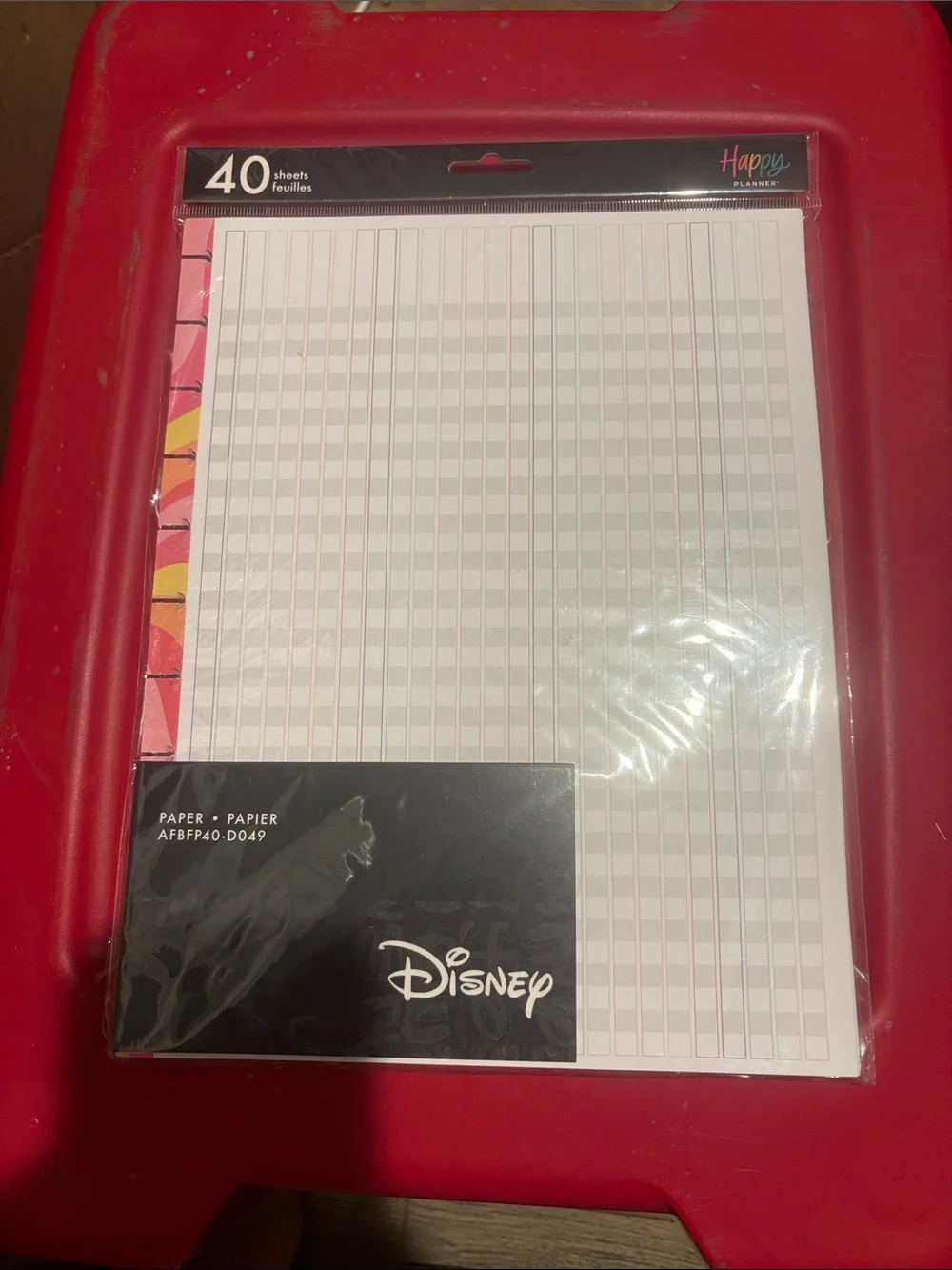 Disney Lined Planner Refill Paper with Pink and Yellow Accent
